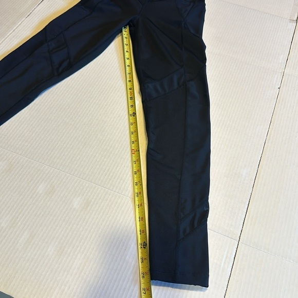 Free People Movement black side mesh leggings yoga pants with design high waist - Picture 2 of 8